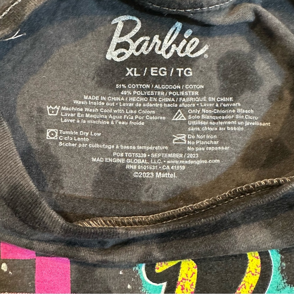 Barbie Malibu Retro Graphic Tee XL - Picture 3 of 7